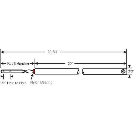 Strybuc 30in Spiral Bal. Red Bearing 74-S30R